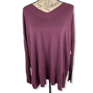 Chelsea 28 v-neck knit burgundy sweater
